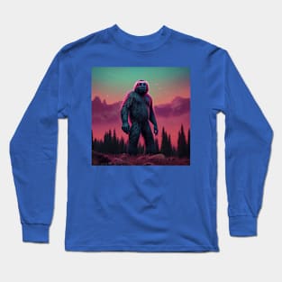 Dope Sasquatch in Nature Long Sleeve T-Shirt